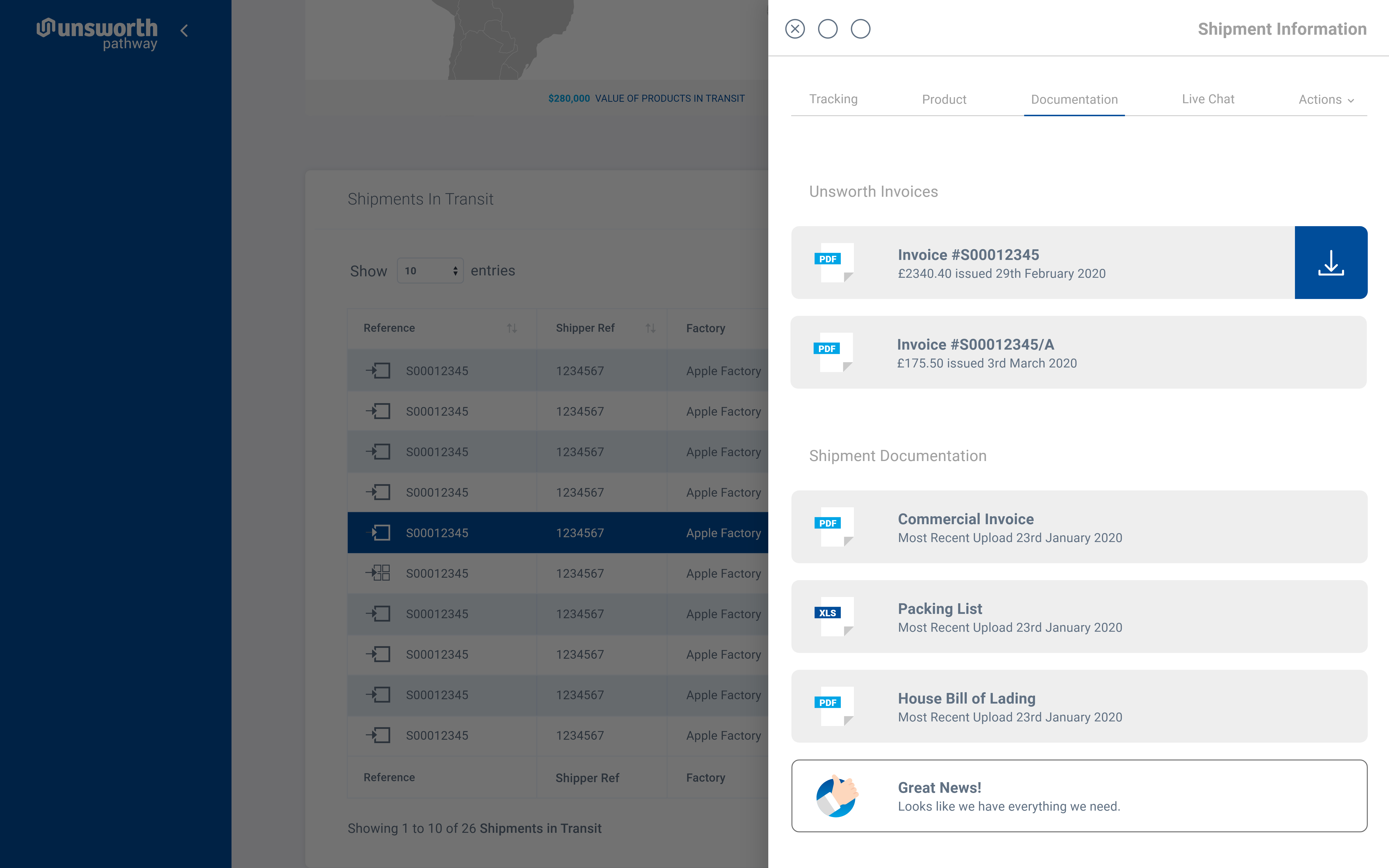 Unsworth's Horizon Crest Hubapplication example